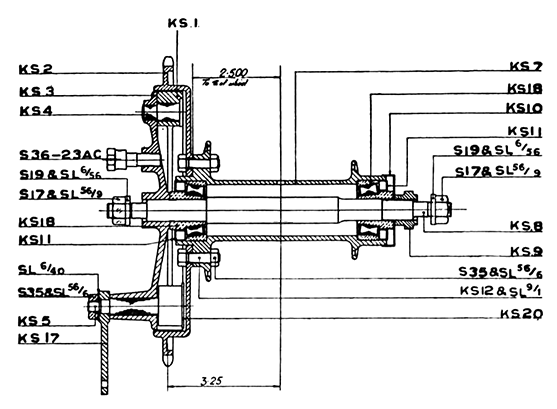 Hub parts diagram